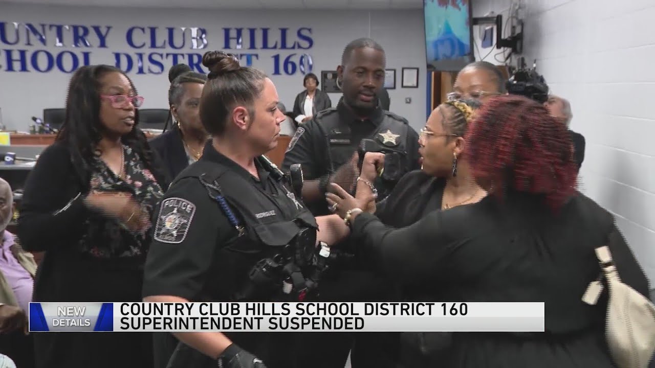 Country Club Hills School Dist. 160 superintendent suspended after heated board meeting