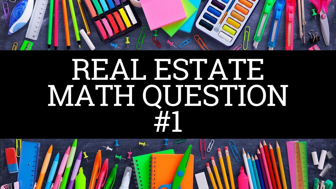 Real Estate Math Question #1 - 28/36 Rule
