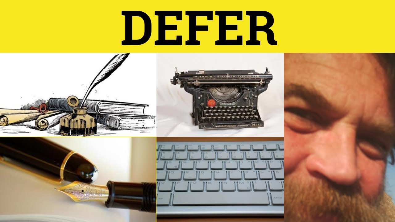 🔵 Defer Meaning - Defer Examples - Defer Defined - Defer Etymology - Defer Definition - Defer