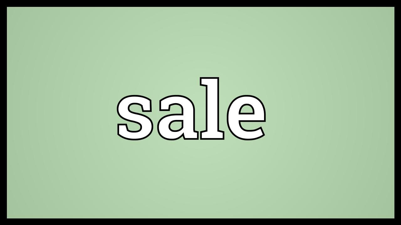 Sale Meaning