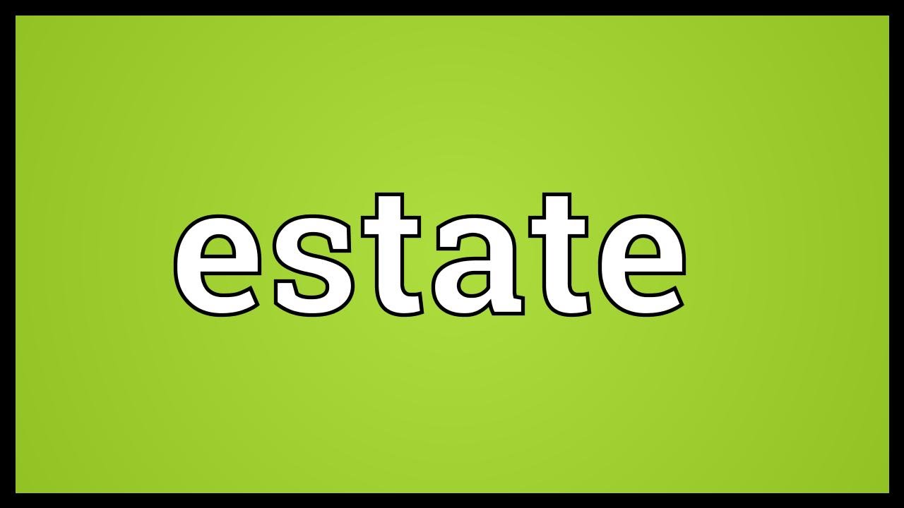 Estate Meaning