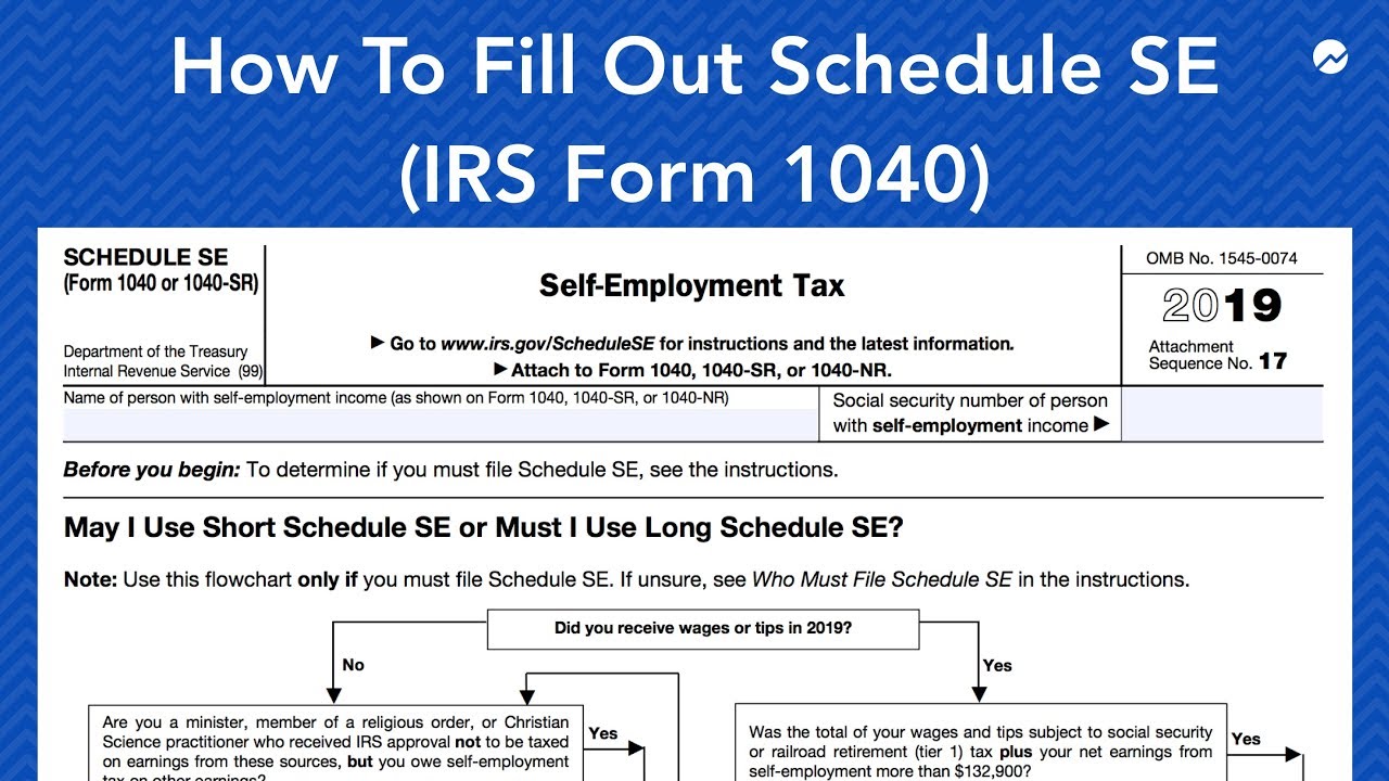 How to Fill out Schedule SE (IRS Form 1040)