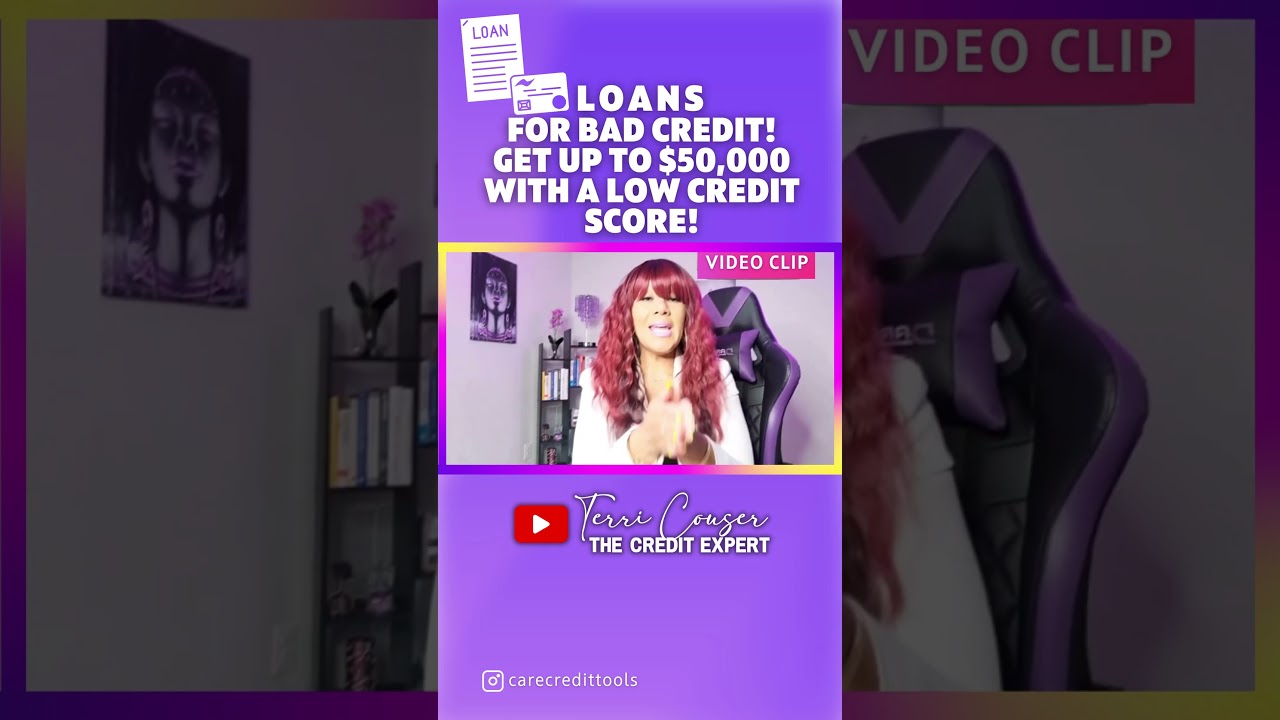 LOANS for BAD Credit! Get up to $50,000 with a LOW Credit Score!