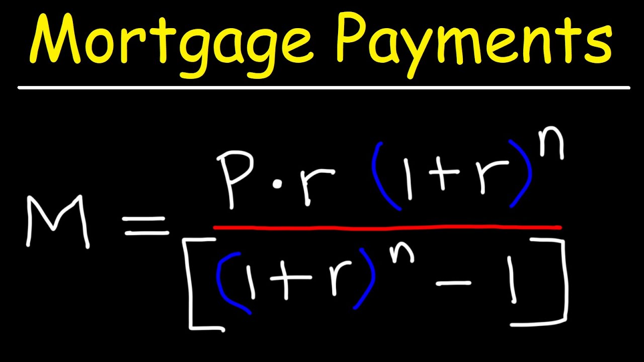 How To Calculate Your Monthly Mortgage Payment Given The Principal, Interest Rate, & Loan Period