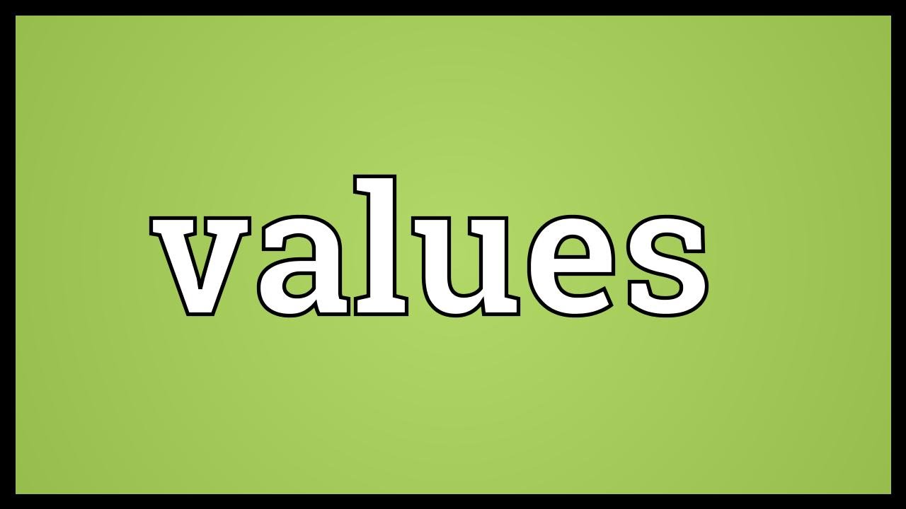 Values Meaning