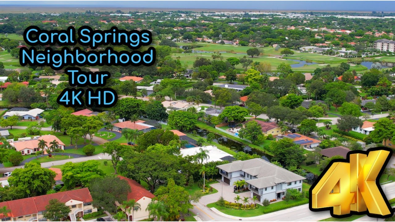 Coral Springs in 4K | Broward County | Florida | Neighborhood Tour