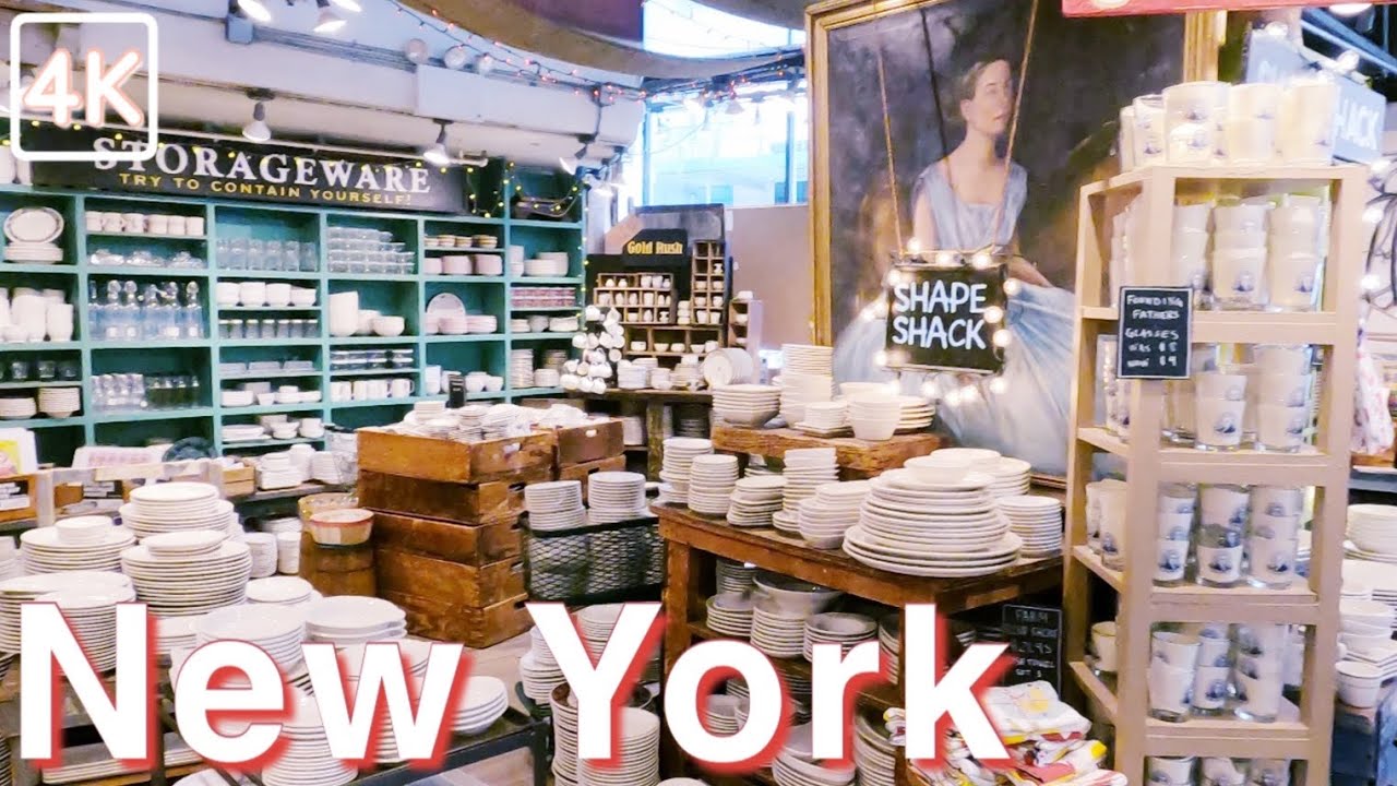 NYC Shop Walk Vintage Lovers Fishs Eddy 4K Ultra HD
