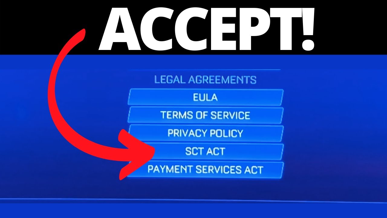 How To Accept License Agreement On Rocket League (2025)