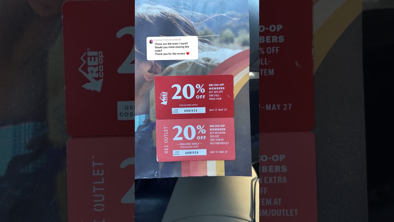 REI 20% off Discount Code in store and online | REI Promo code