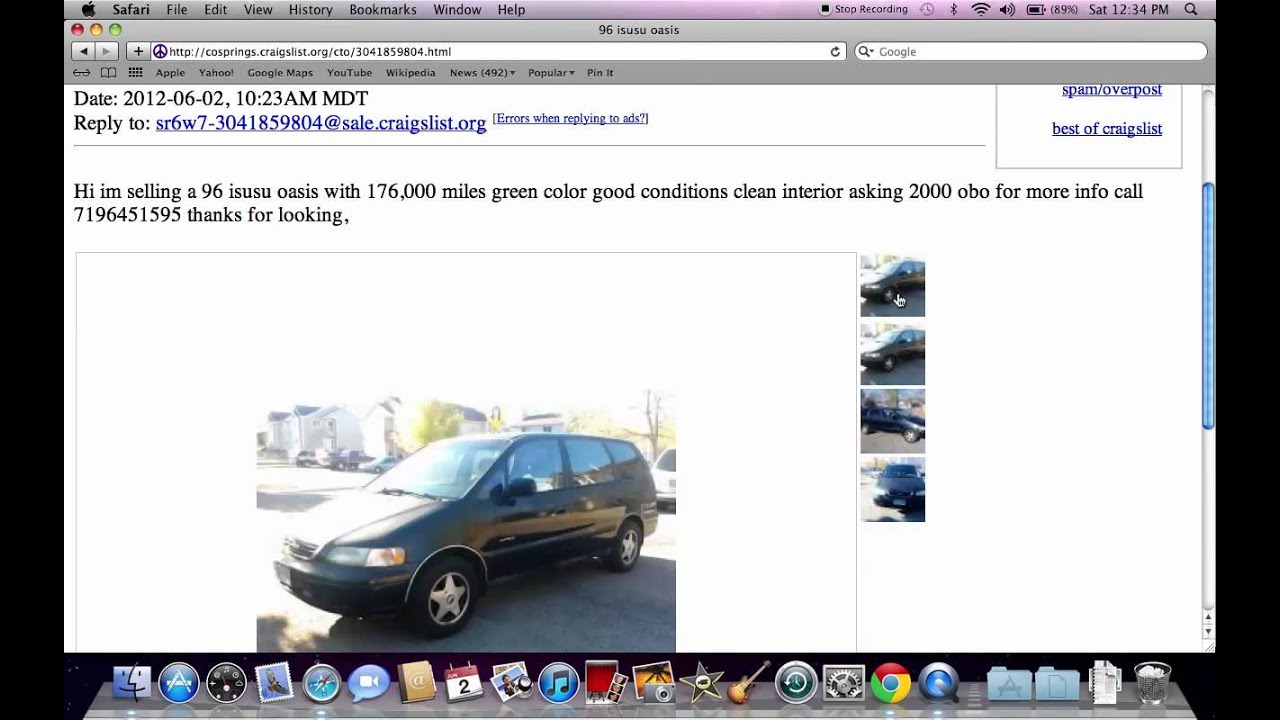 Craigslist Colorado Springs CO - Used Cars and Trucks for Sale by Owner in 2012
