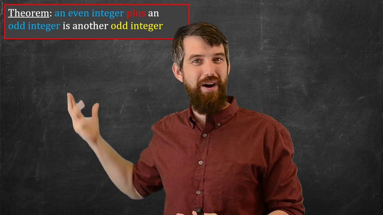 How to Prove Math Theorems | 1st Ex: Even + Odd = Odd