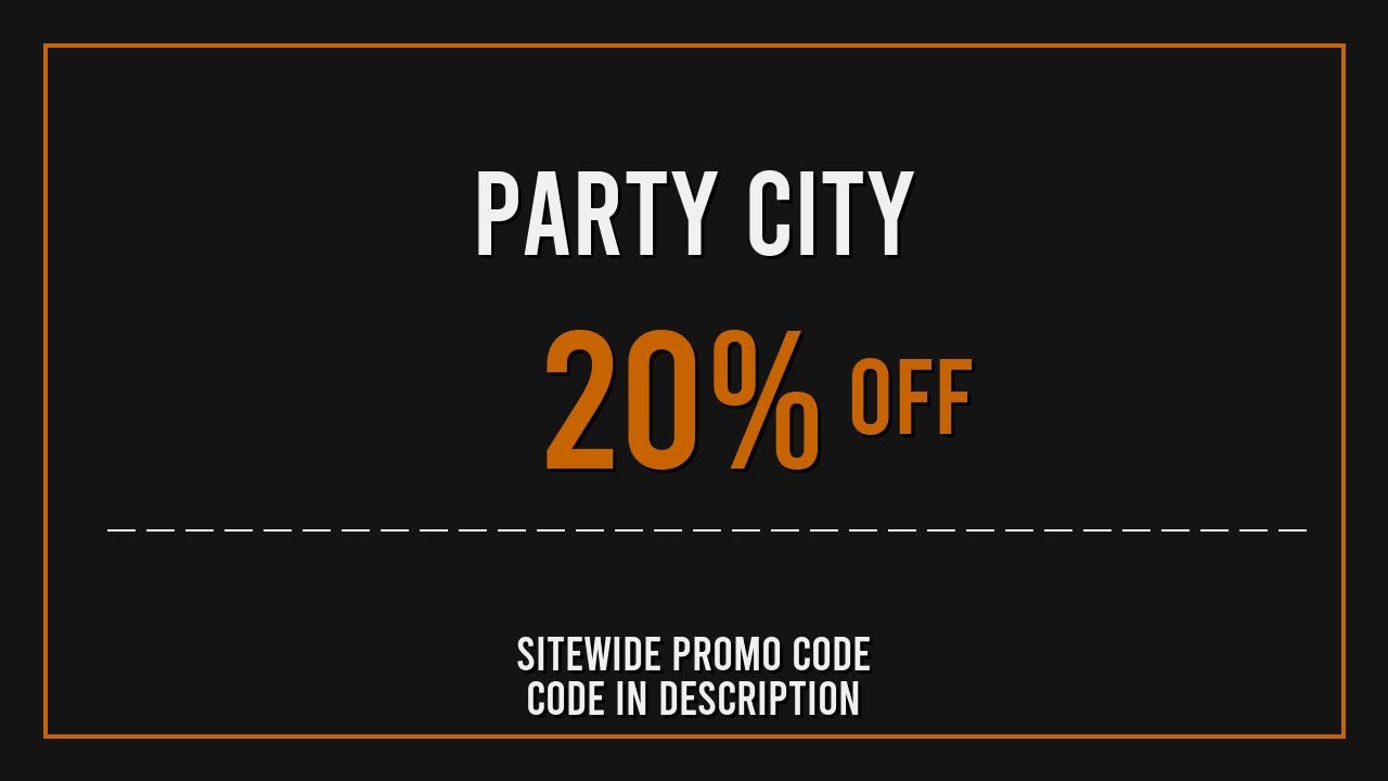 Party City Promo Code 2025 March
