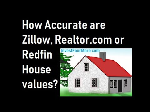 How Accurate is  the Zillow Zestimate, Redfin or Realtor.com Property Values?