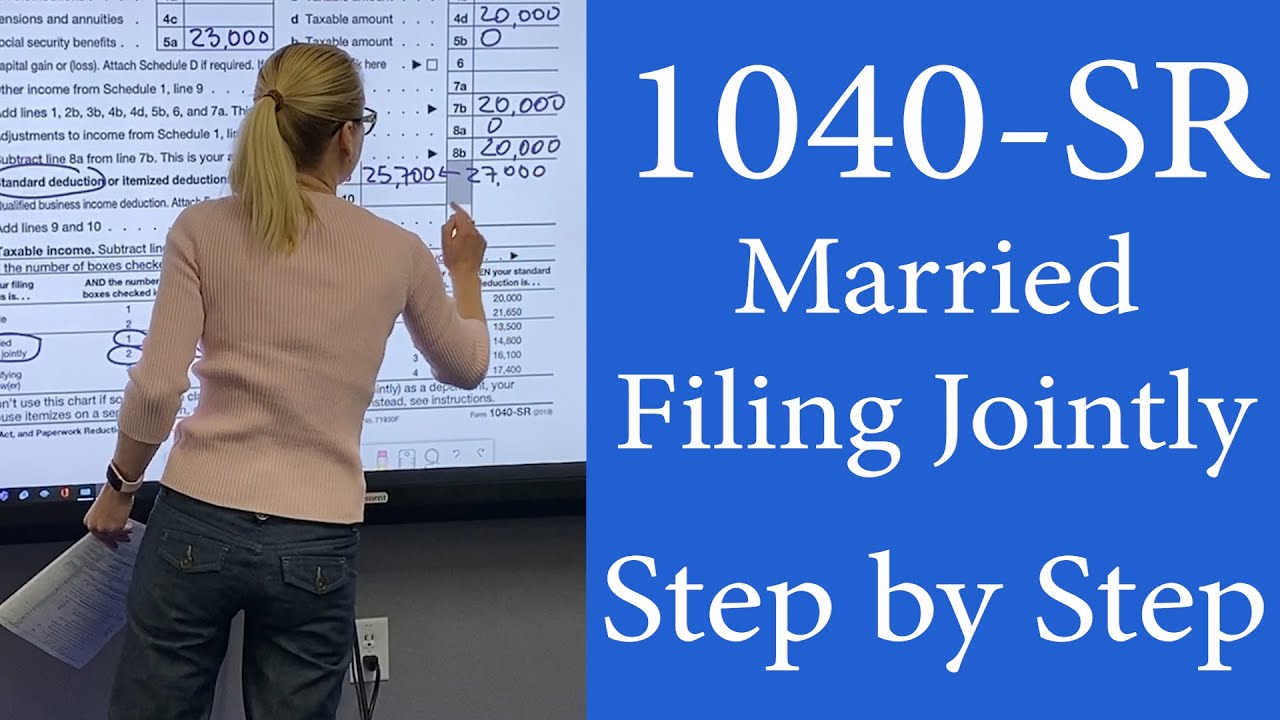 1040sr for Seniors. Step by Step Walkthrough of Senior Tax Return 1040SR. New IRS Form 1040-SR