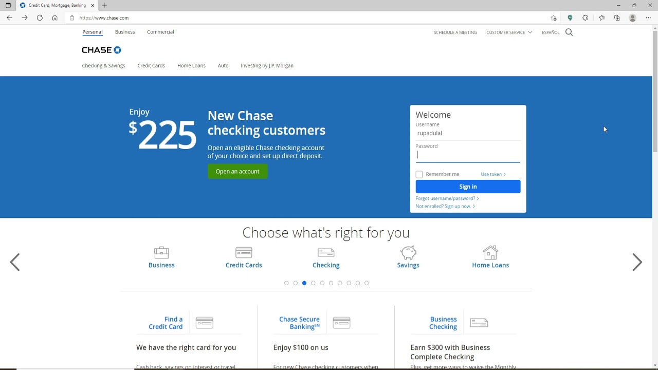 Chase Credit Card Online Login | Chase Credit Card Sign In | www.chase.com 2021
