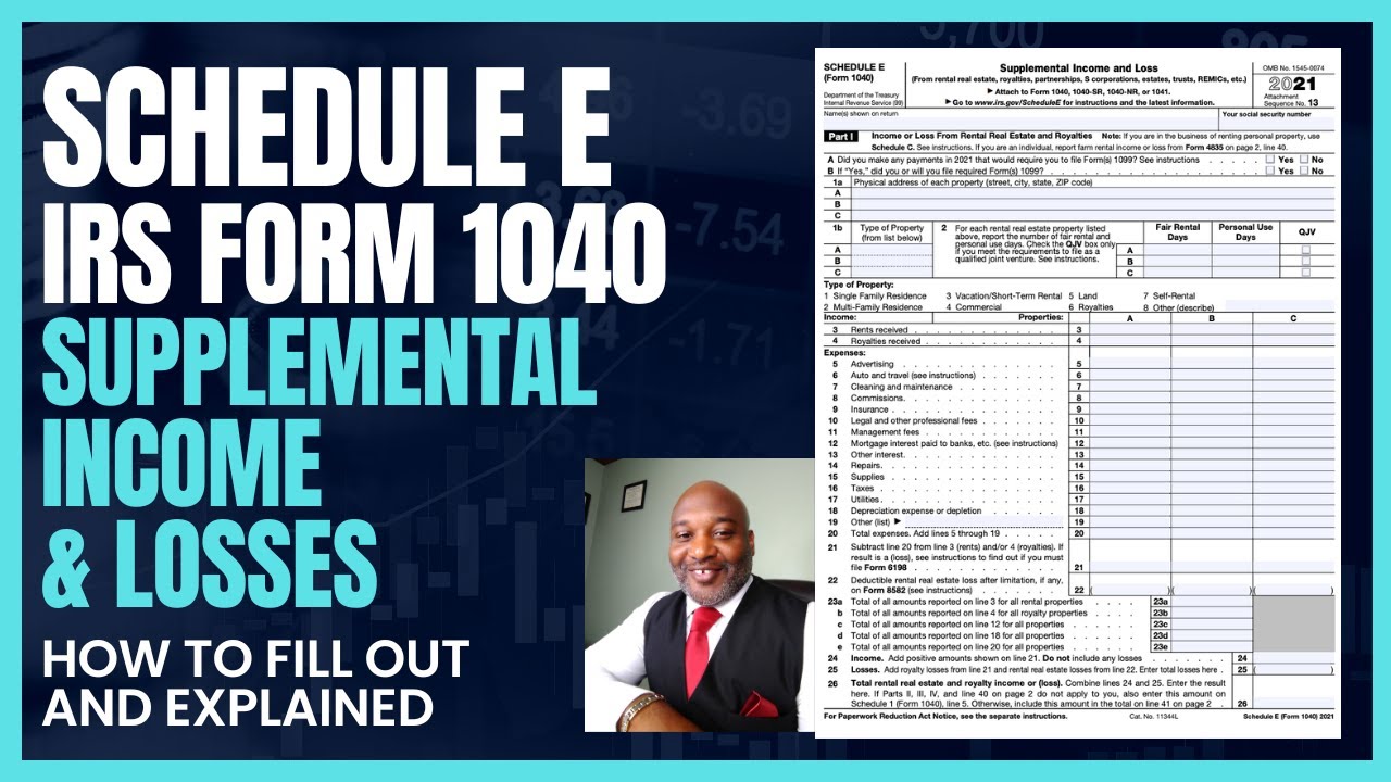 Schedule E Explained - IRS Form 1040 - Supplemental Income and Losses