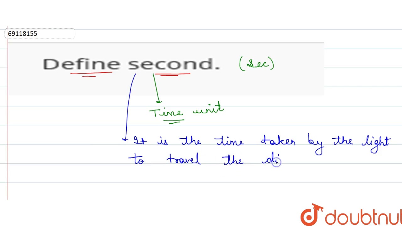 Define second.