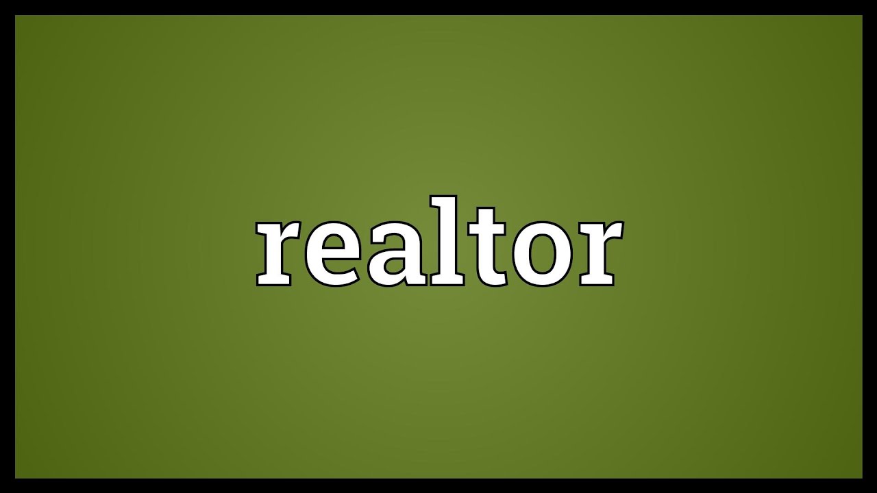 Realtor Meaning
