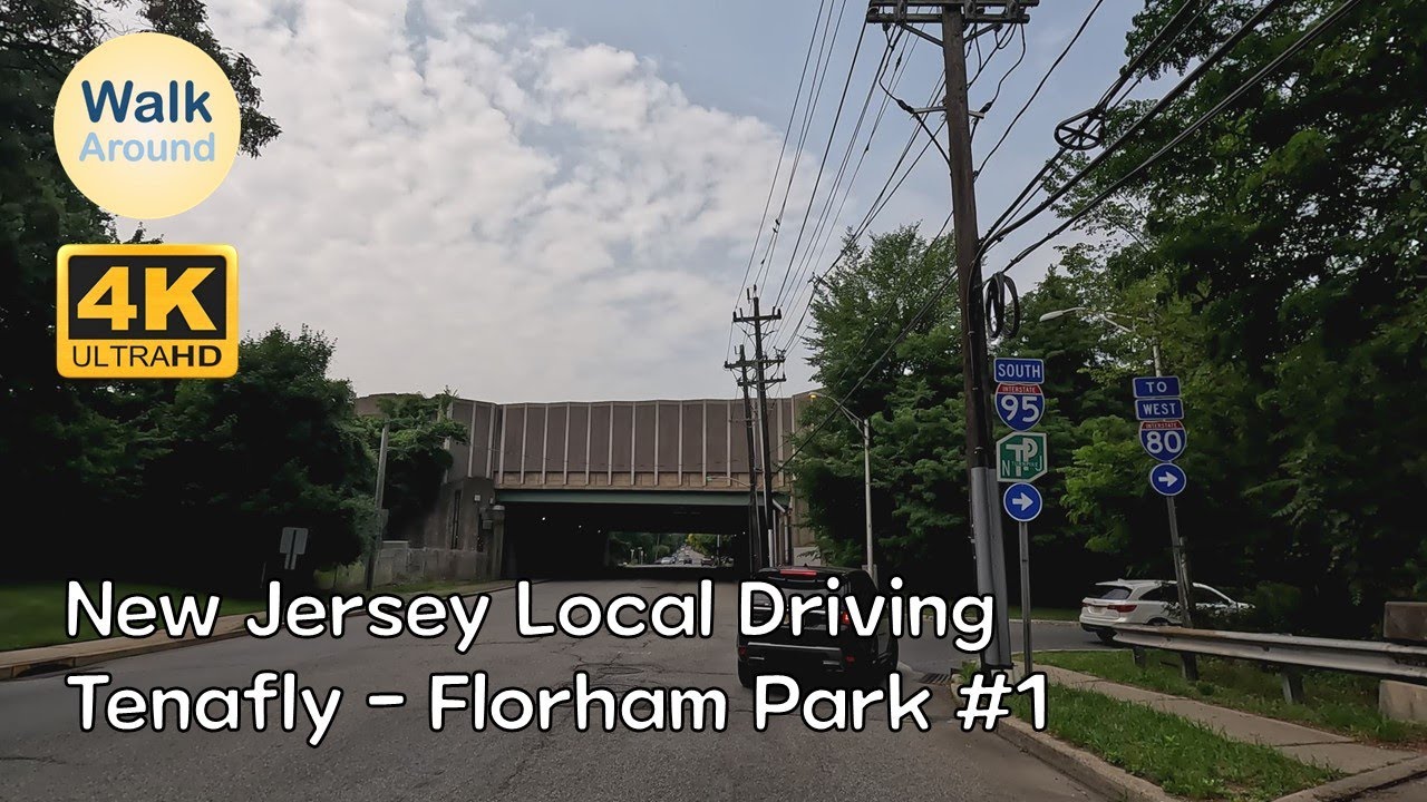 【4K60】 New Jersey Local Driving: Tenafly - Florham Park #1