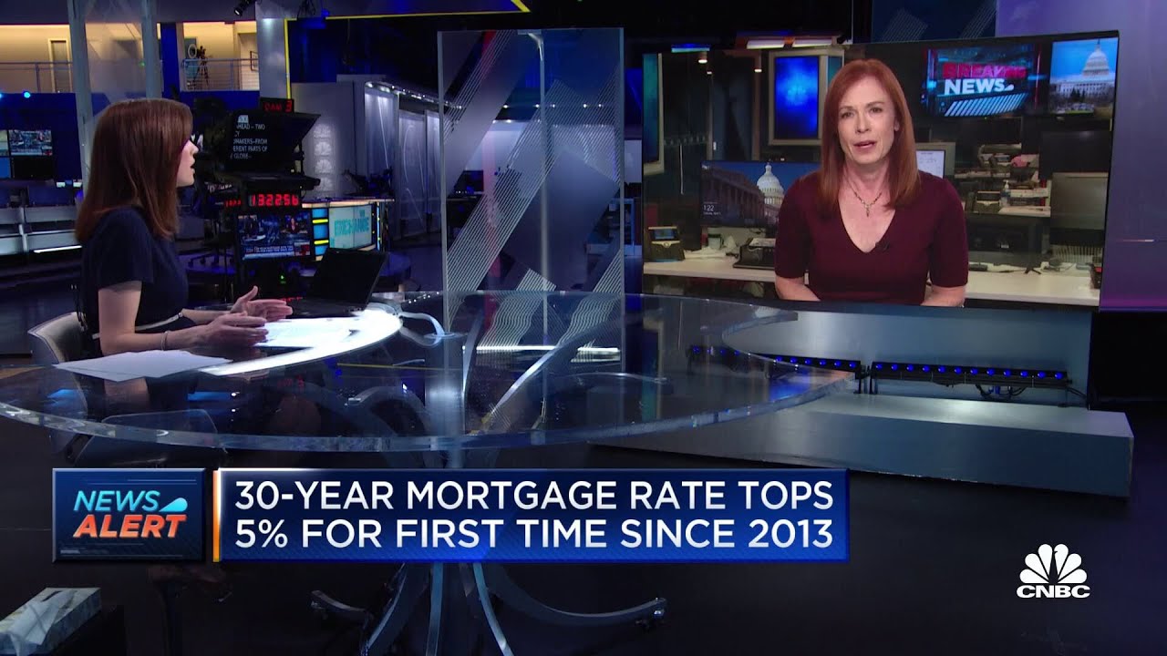 30-year fixed mortgage rate climbs above 5%