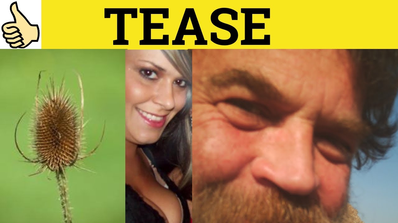 🔵 Tease - Tease Meaning - Tease Examples - Tease Definition - GRE 3500 Vocabulary