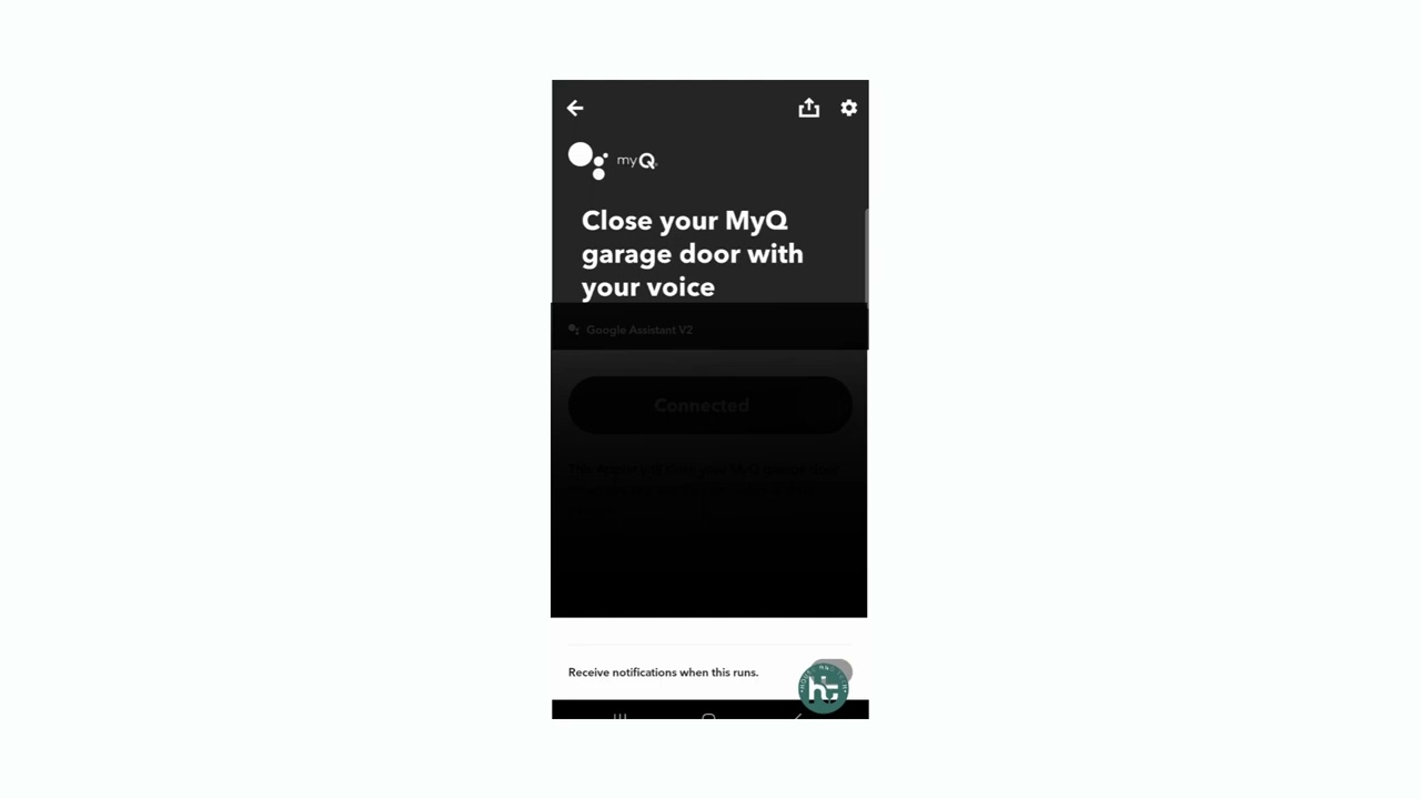 adding Chamberlain myQ smart garage door controller to google home