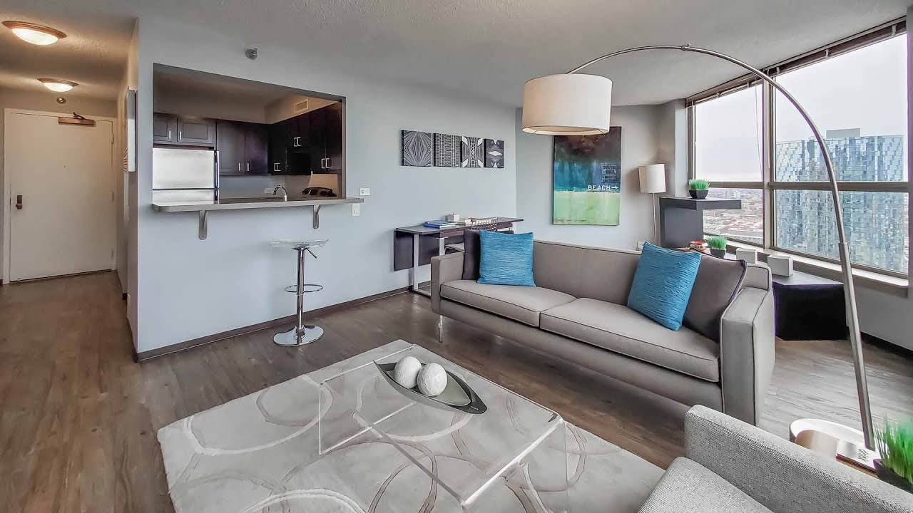 A West Loop 1-bedroom model at the popular Presidential Towers