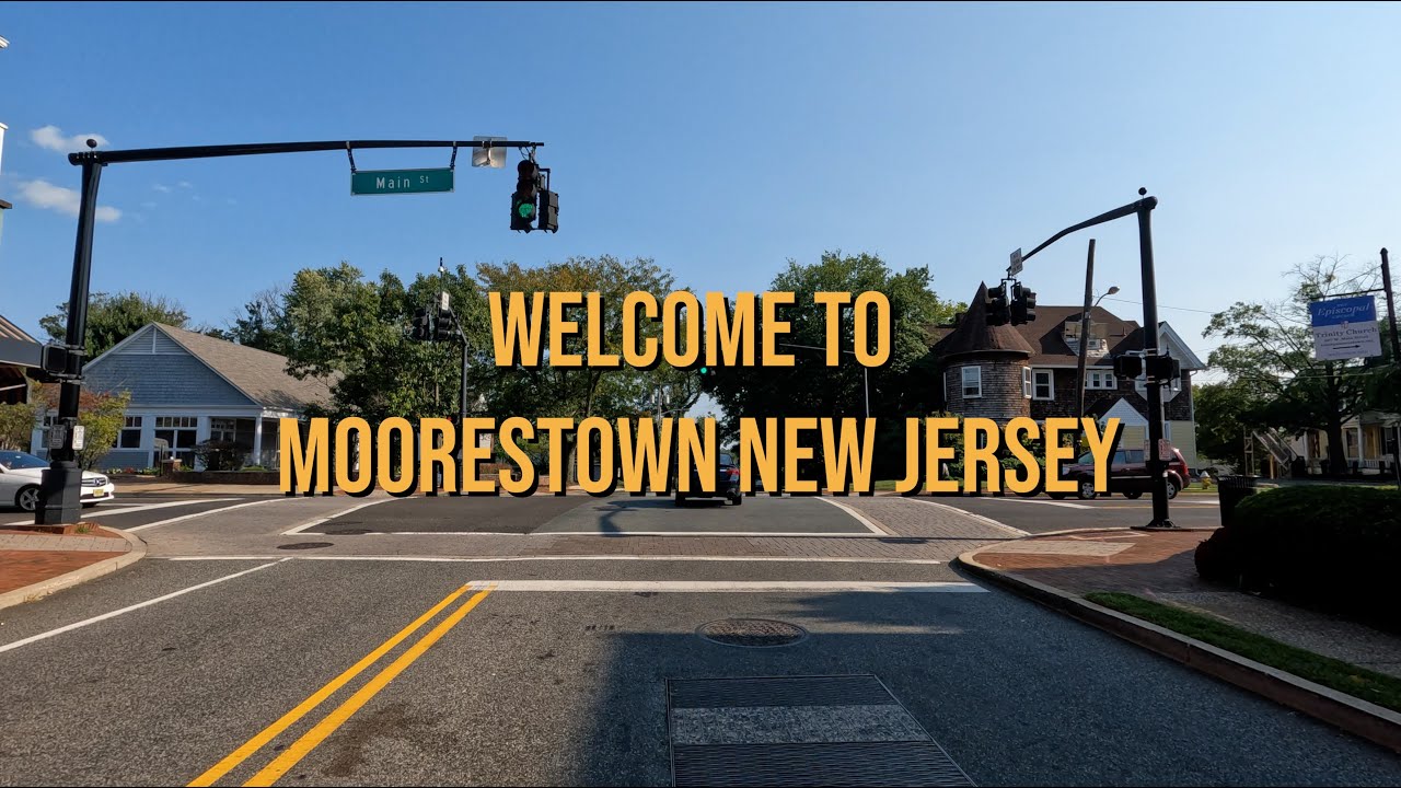 Moorestown, New Jersey - 4K - A Beautiful South Jersey Suburb