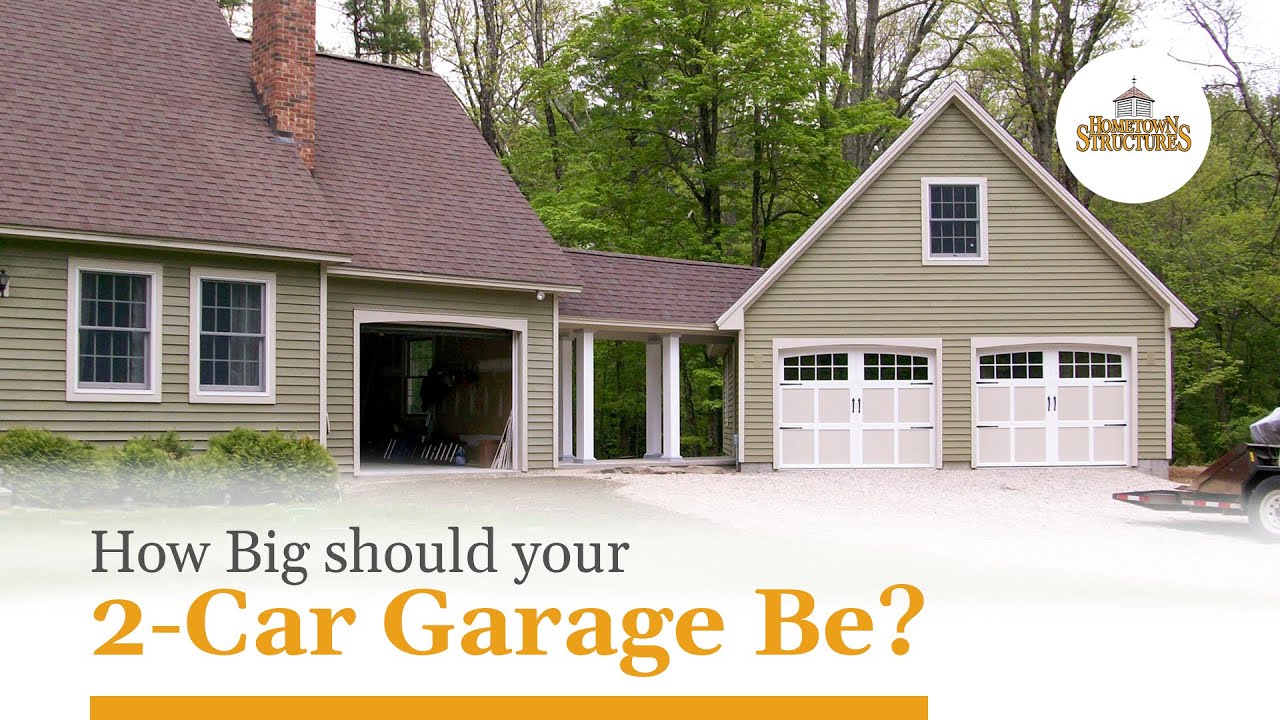2 Car Garage Dimensions | Specs + Square Feet | Hometown Structures
