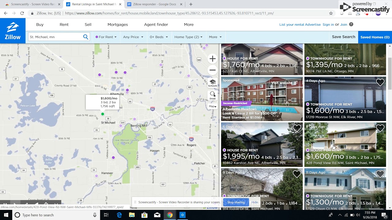 Prospecting "For Rent by Owner" listings on Zillow