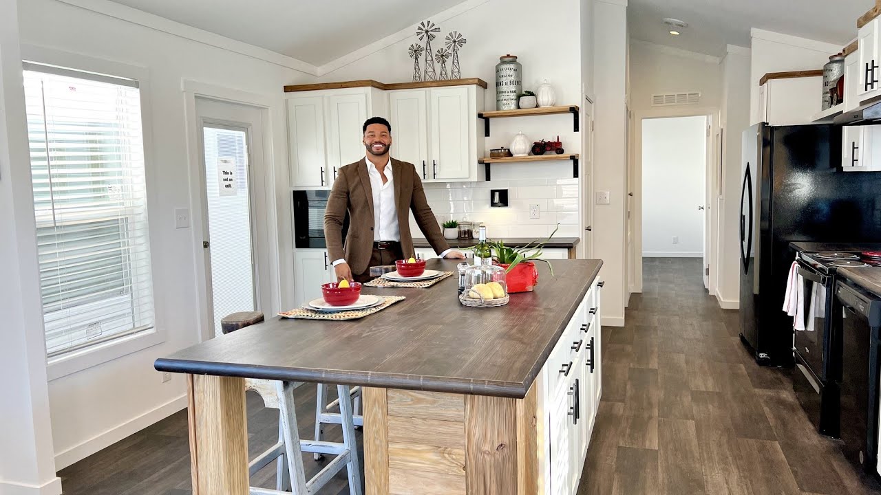 TEXAS TINY HOME with modern western flair - large living area