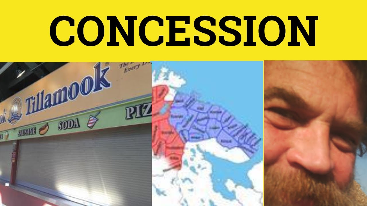 🔵 Concede Concession - Concede Meaning - Concession Examples - Concede Defined