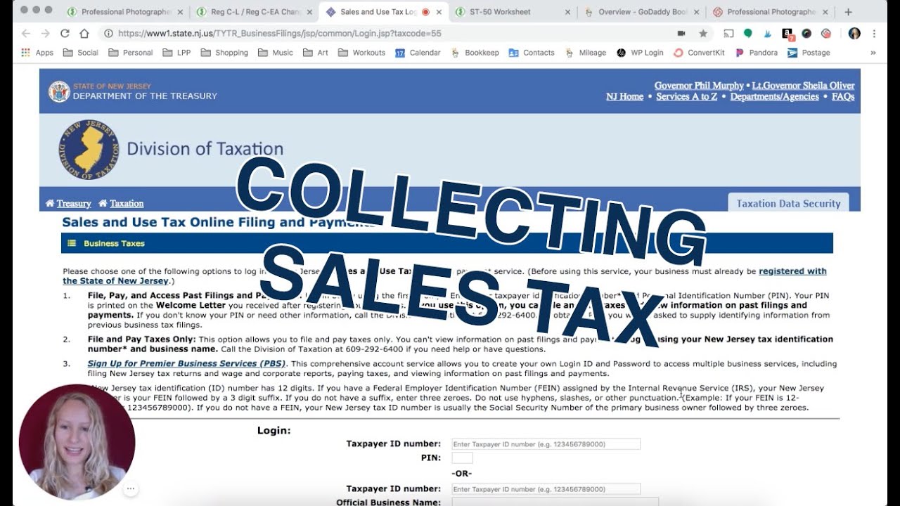 Collecting NJ Sales Tax as a Photographer