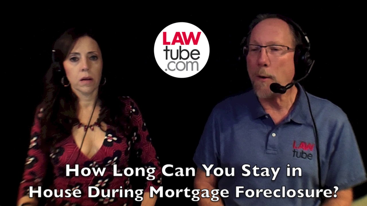 How long can you stay in house during foreclosure?