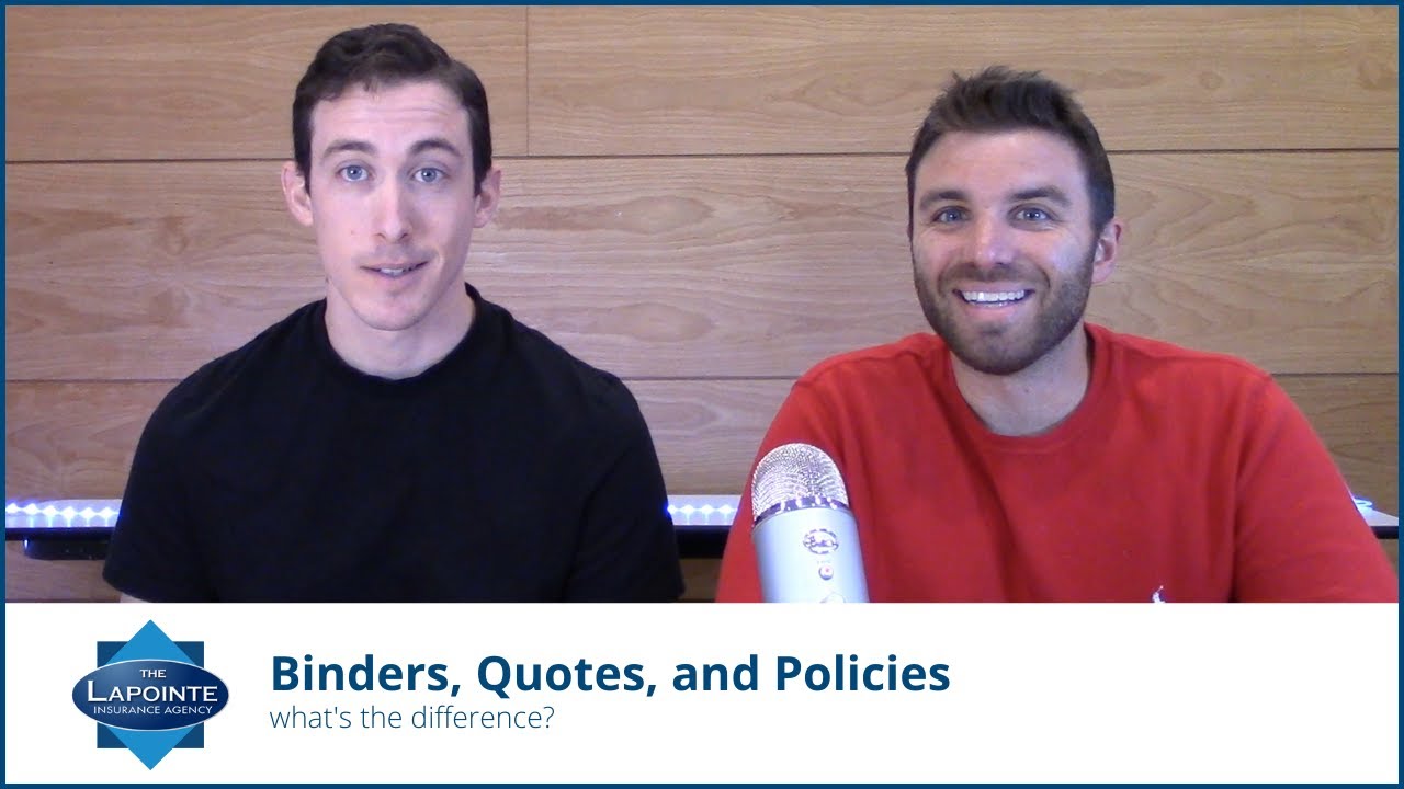 What's the Difference Between an Insurance Binder, Quote, and Policy?