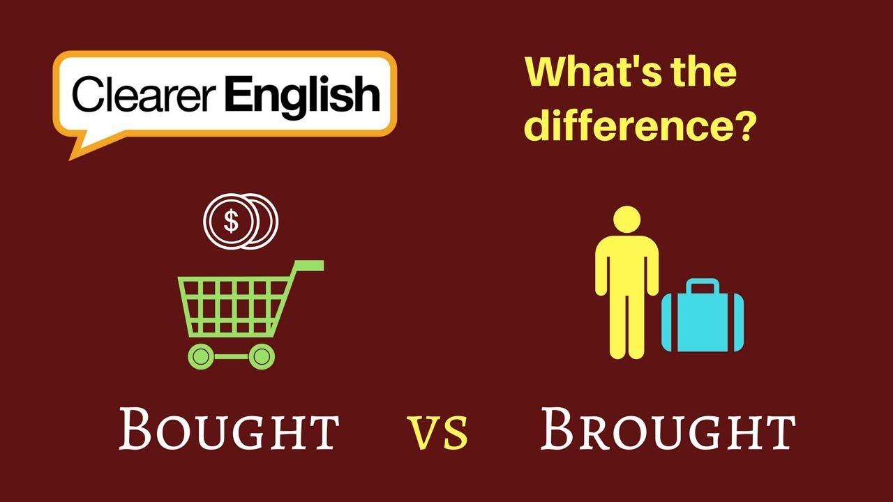 Clearer English Vocab - Bought vs brought