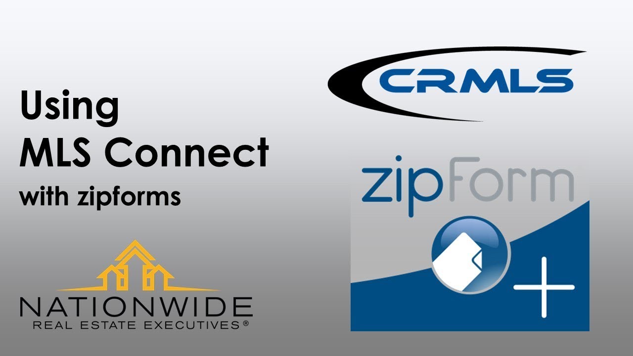 Using MLS Connect in zipforms