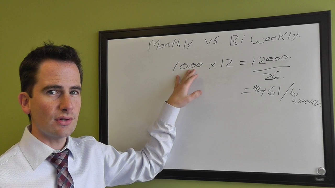 The difference between monthly vs. bi-weekly payments on your mortgage