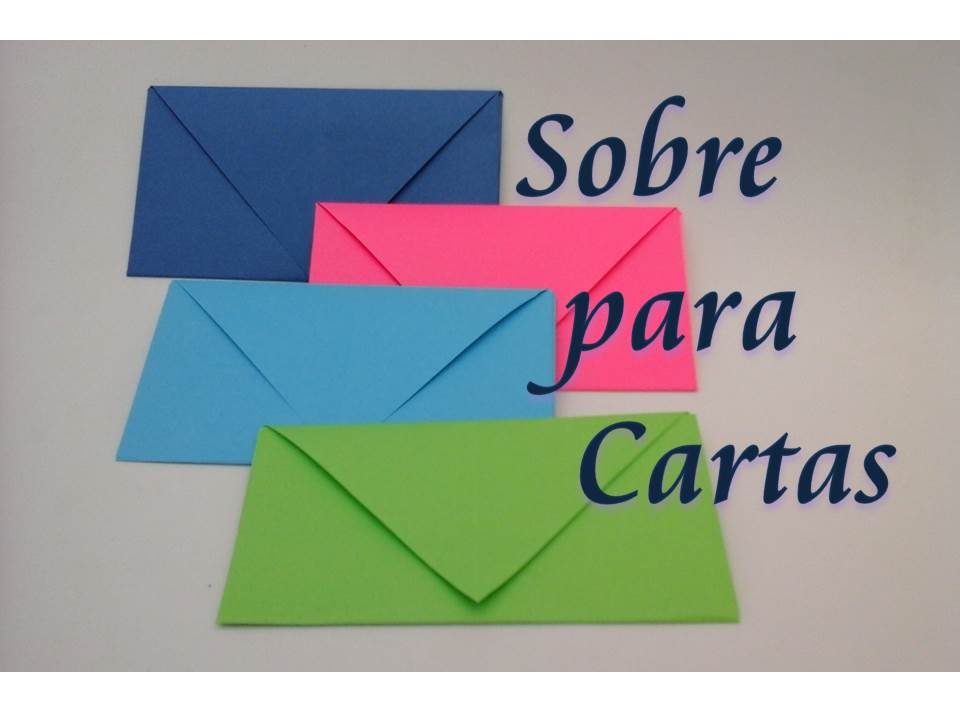 Como hacer un sobre para cartas (origami). Sobre de papel