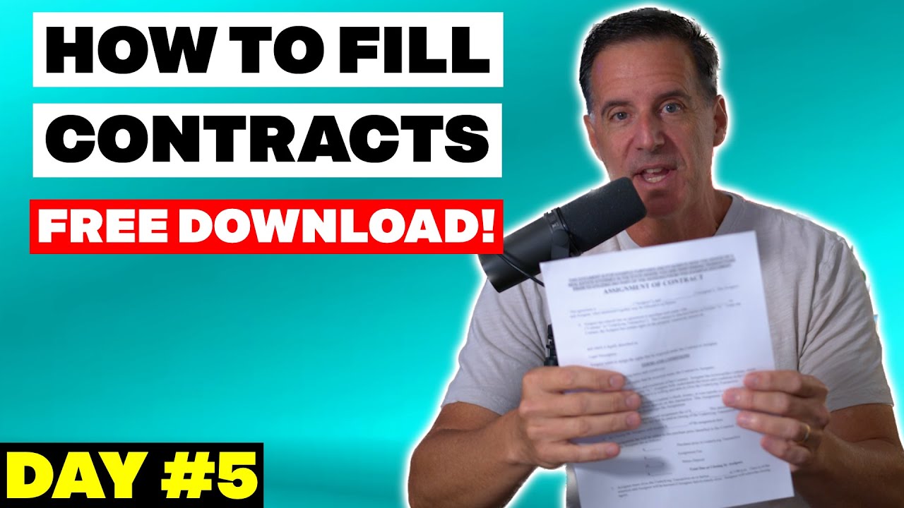 Wholesaling Real Estate CONTRACTS for Purchase and Sales Agreement and Assignments (Day #5)