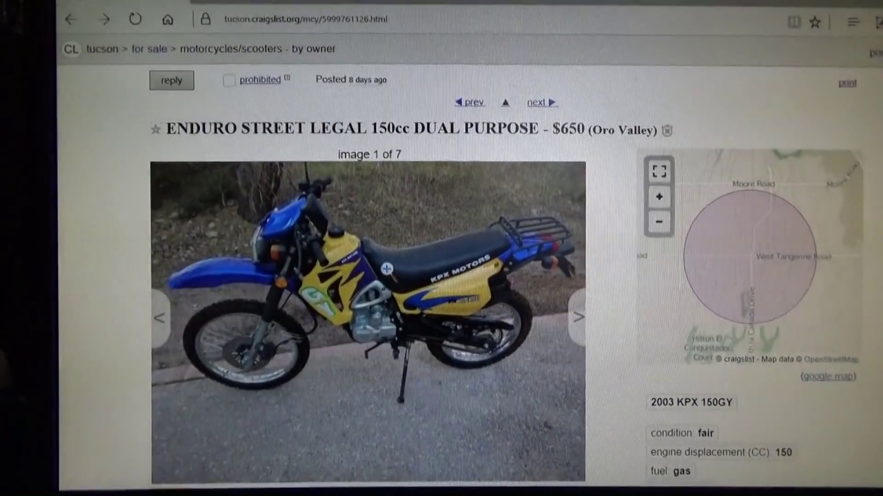 Motorcycle Shopping again on Craigslist