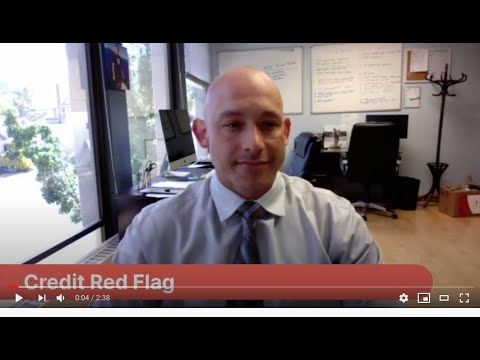 Don't DO this: Credit report RED FLAG