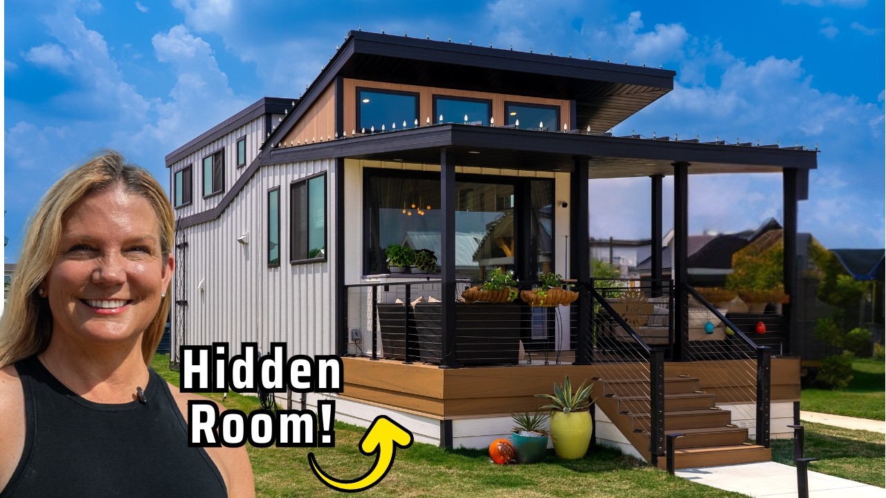 THRIVING in Her Amazing Tiny House with a Hidden Room!