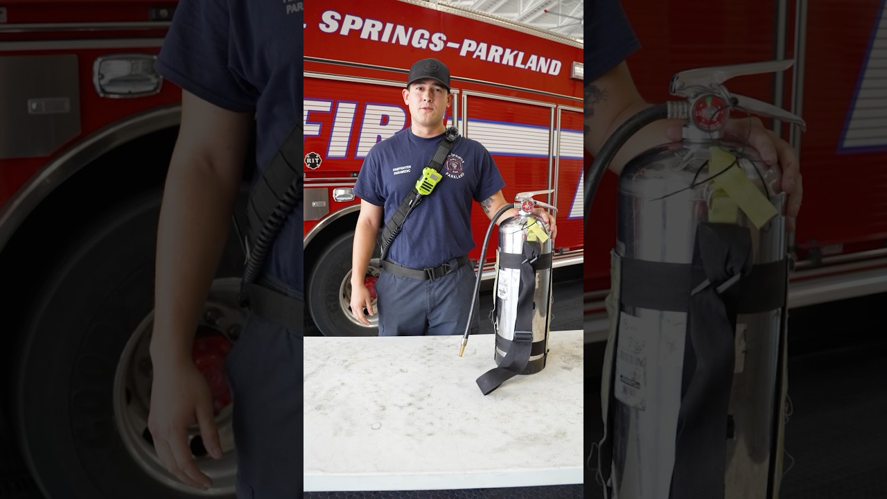Meet the water can, basically a giant firefighter squirt gun. #WhatsOnTheTruckTuesdays