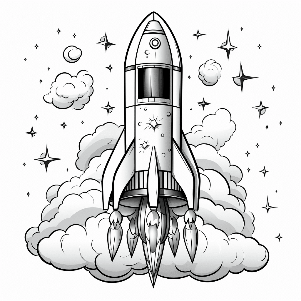 Rocket Ship Drawing Rocket Ship Drawing