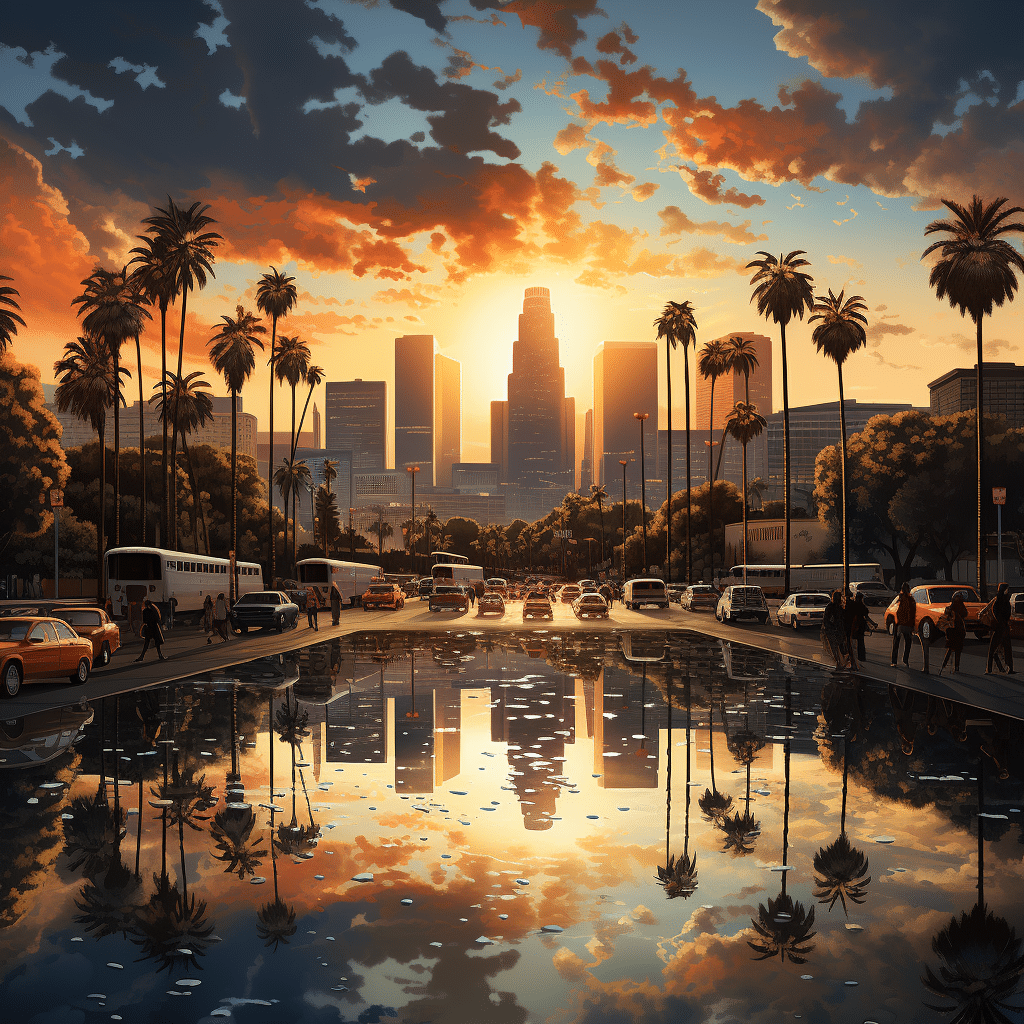 los angeles square miles