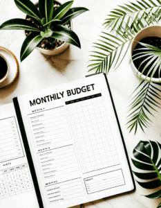 monthly budget template