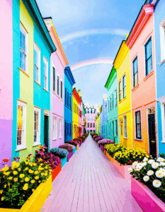 rainbow row