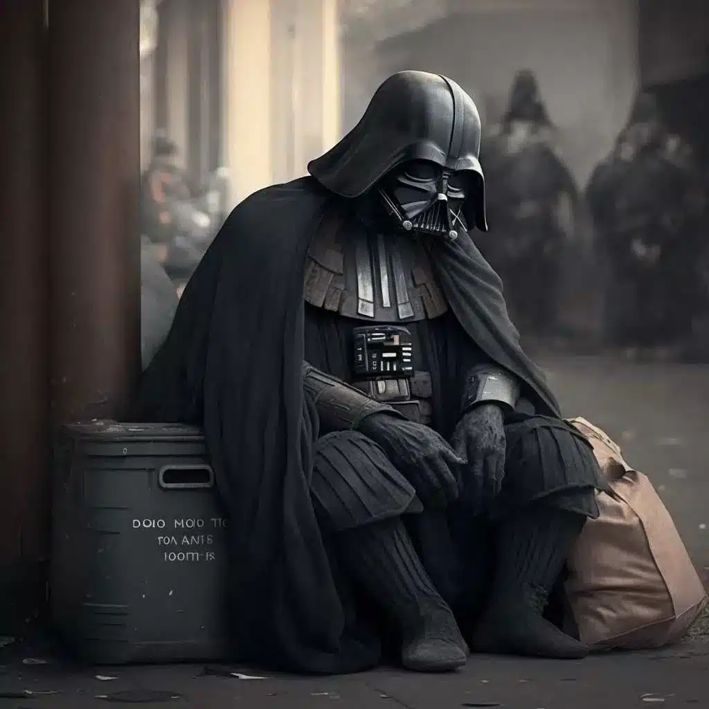 Darth Vader Homeless