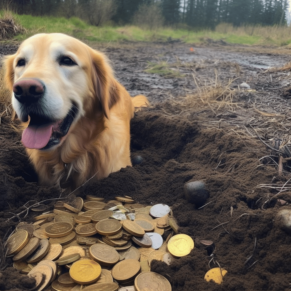 Dog Finds Gold